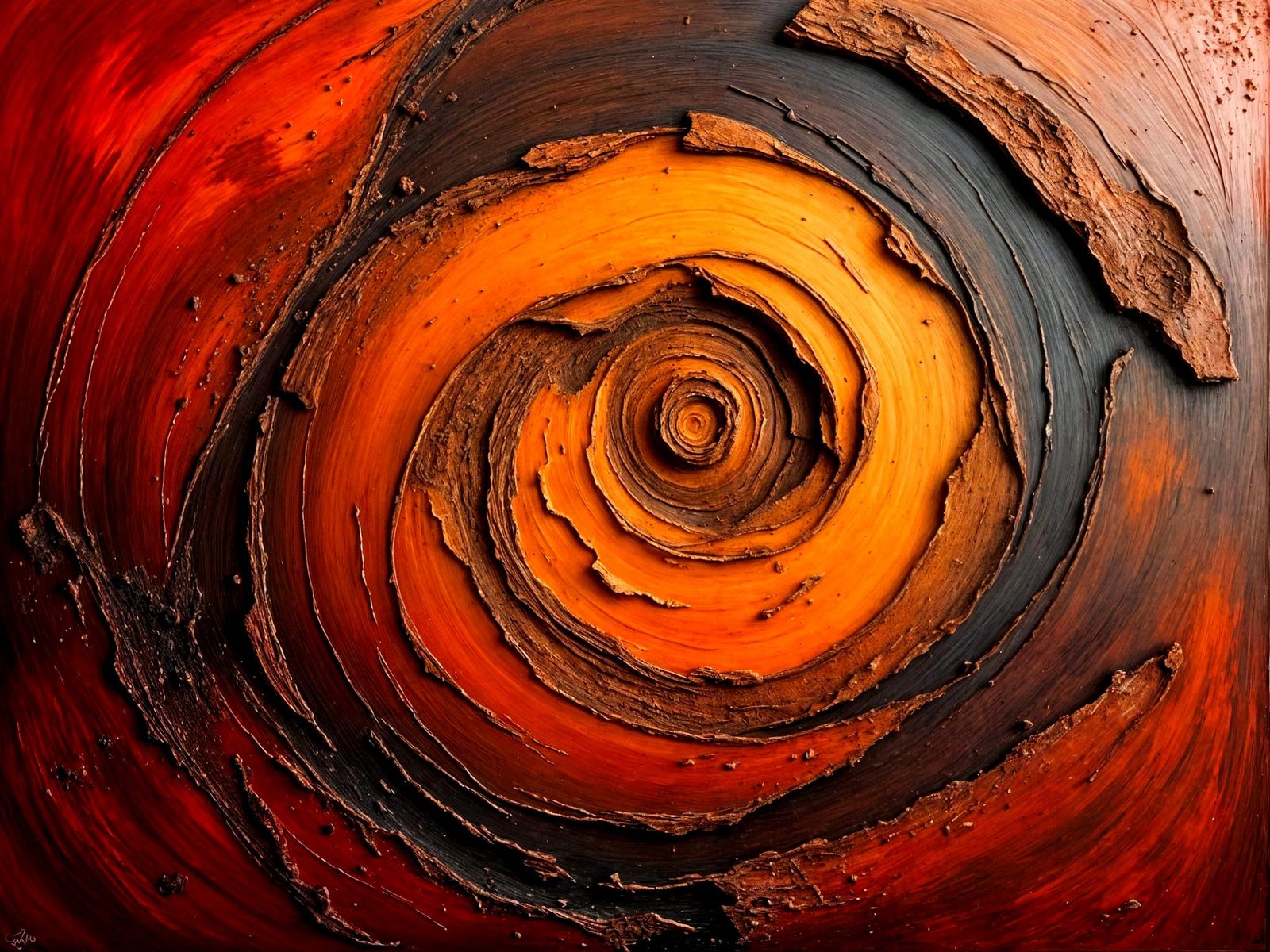 Cyberpunk Oil Painting: Subconscious Mindscapes in Rusty Apo...