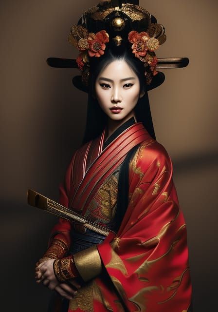 female samurai warrior - AI Generated Artwork - NightCafe Creator