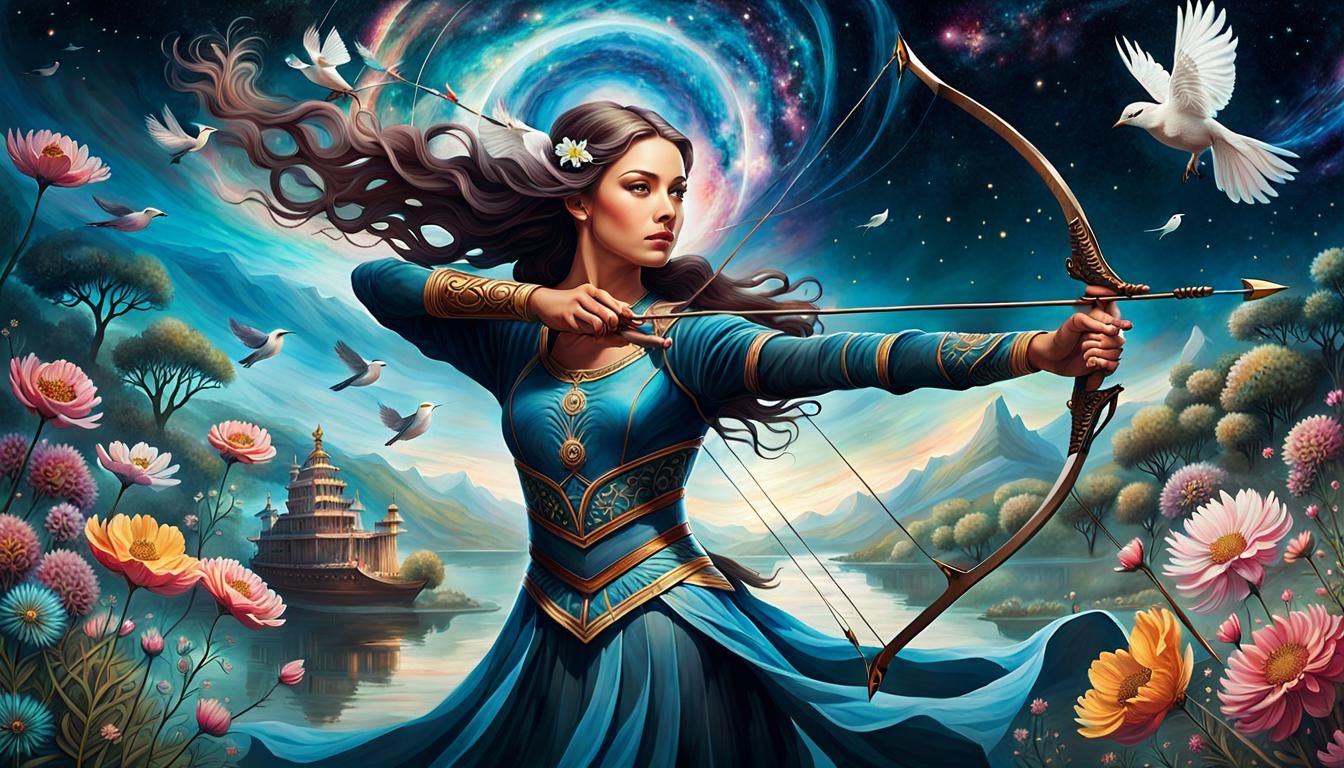 elegance, precision, and power of archery..  by @blenta