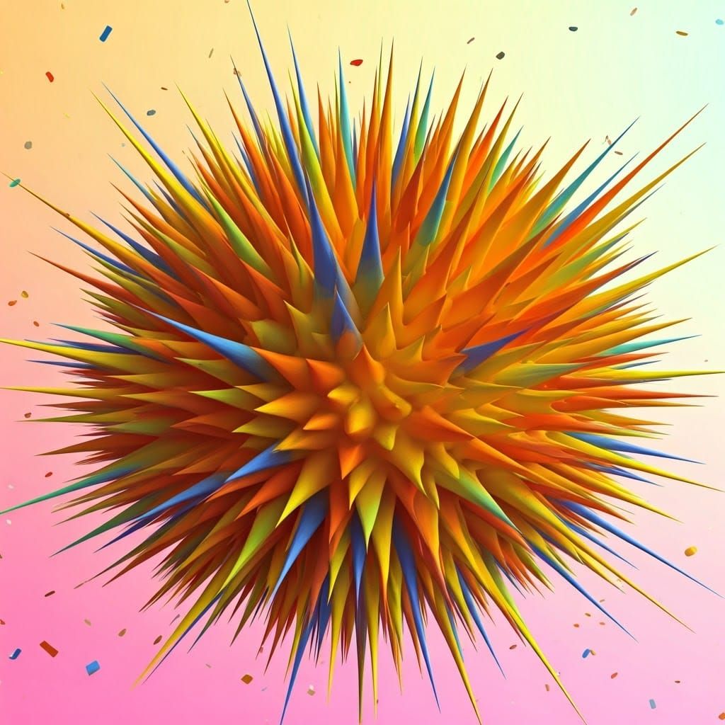 Whimsical Celebration in a Vibrant, Folk-Art Inspired Atmosp...