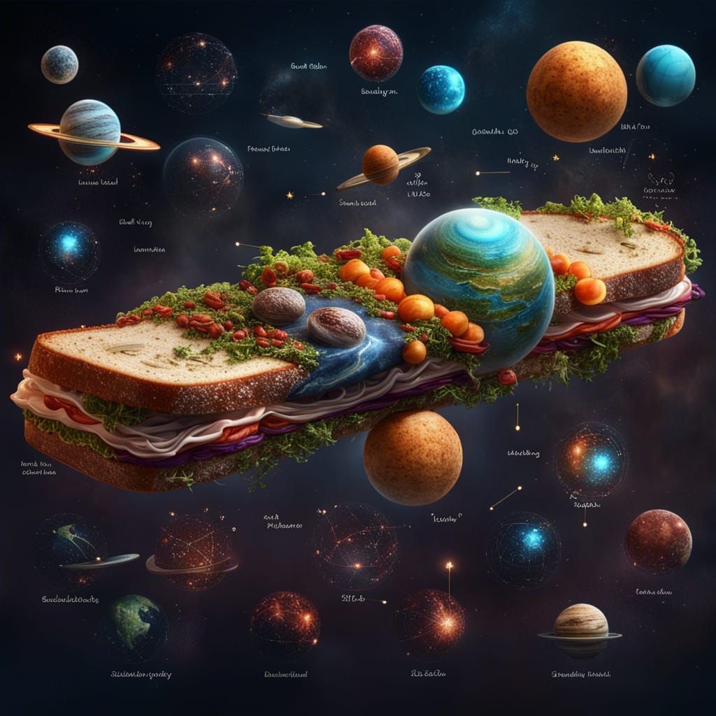 Universe sandwich  by @Fishermans_daughter