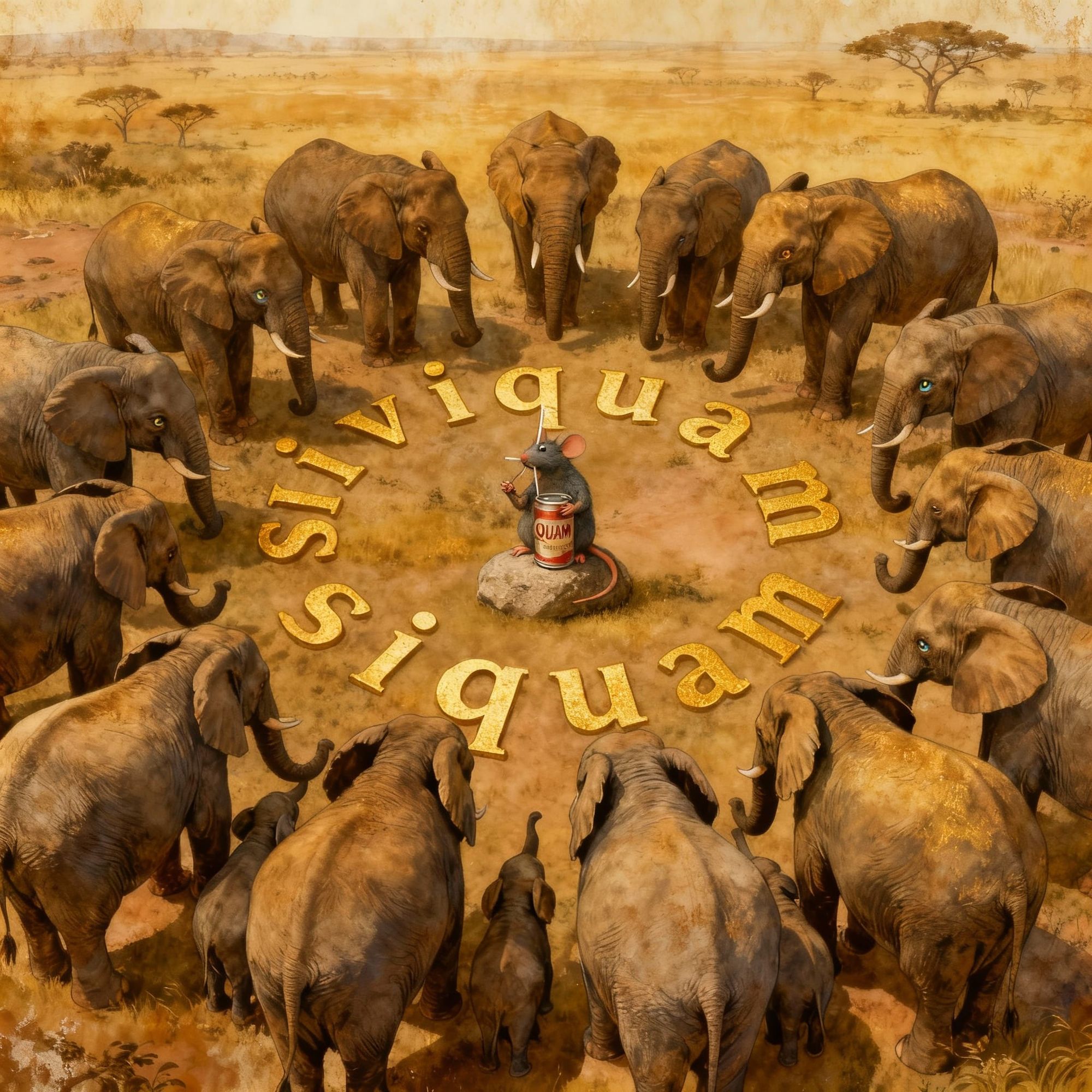 Worshipping Siviquam, who protects the elephants from the mice.