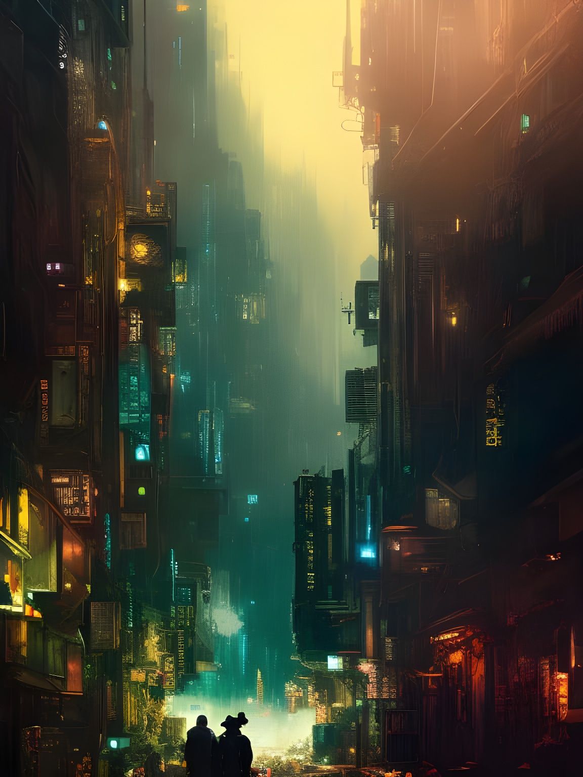 City at Dusk - AI Generated Artwork - NightCafe Creator