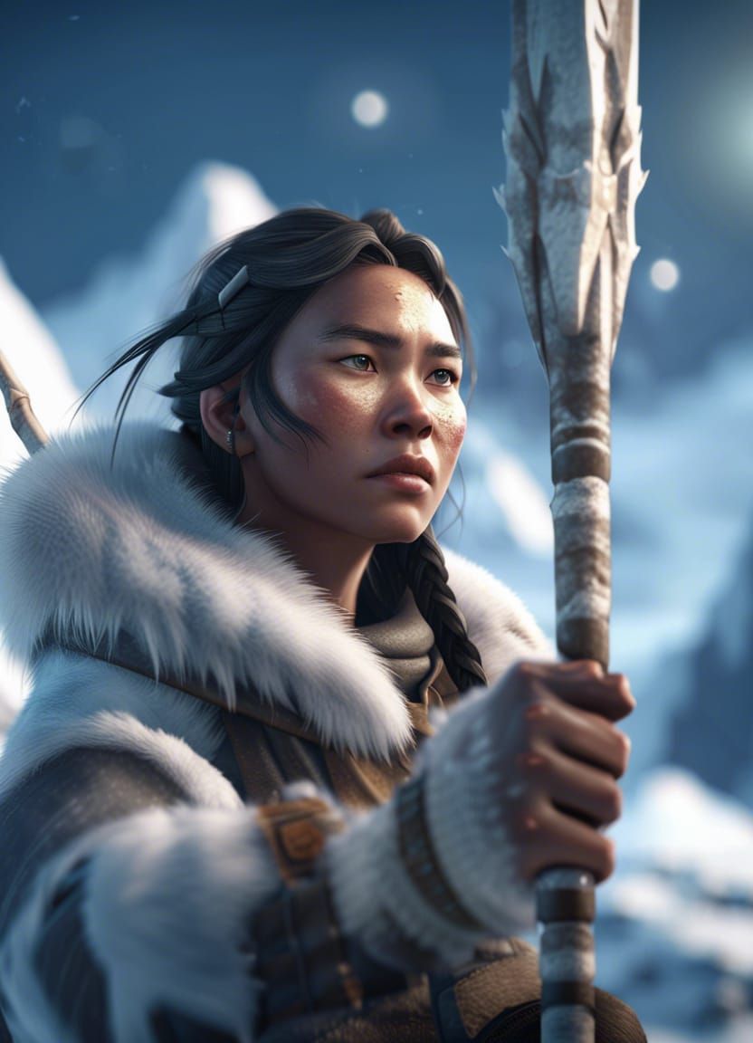 Inuit girl  by @John Slegers