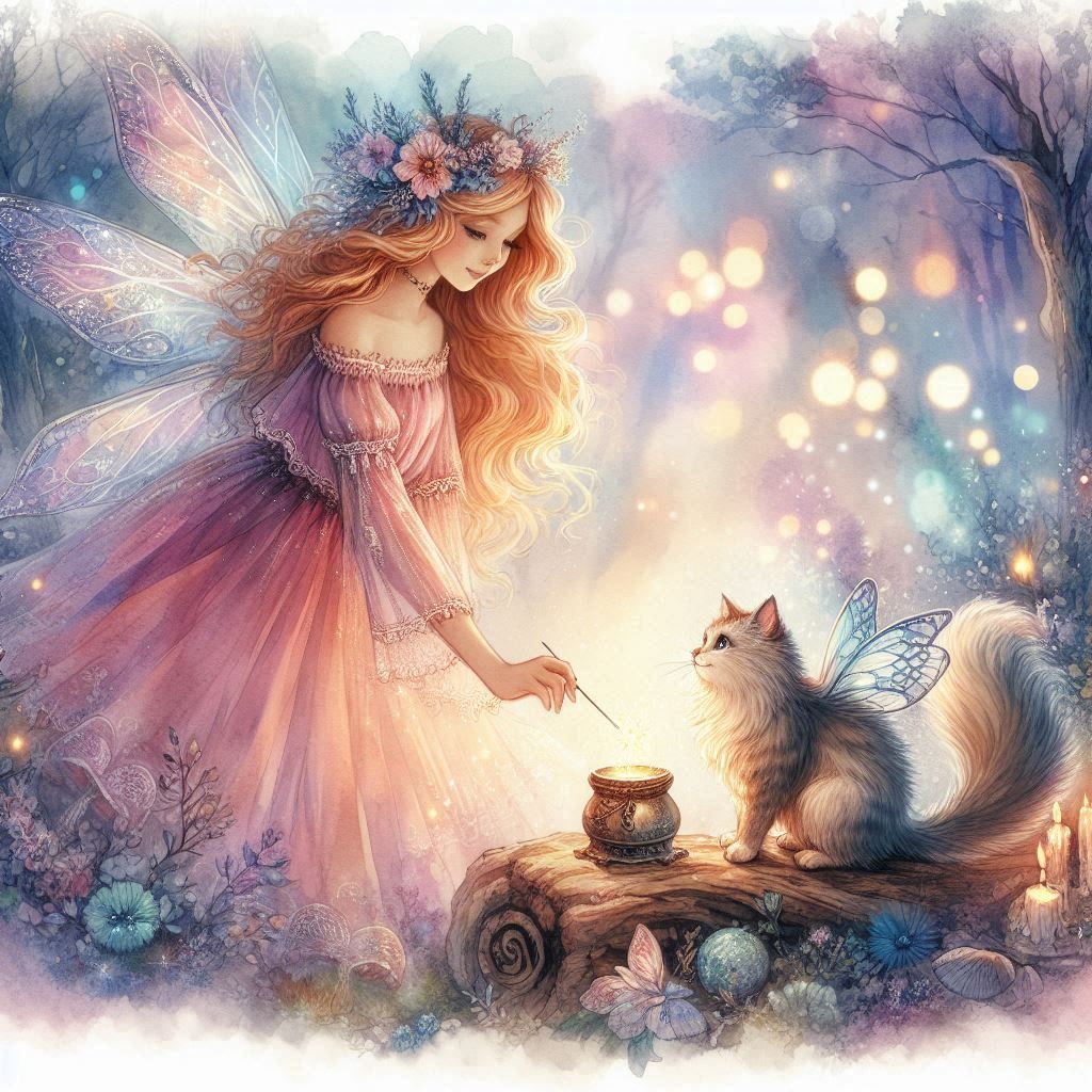 Magical fairy sorceres