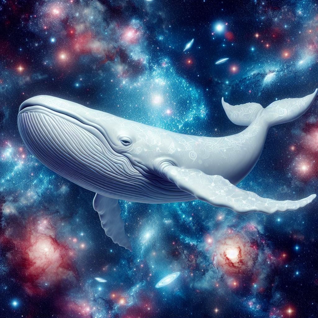 White Cosmic Whale