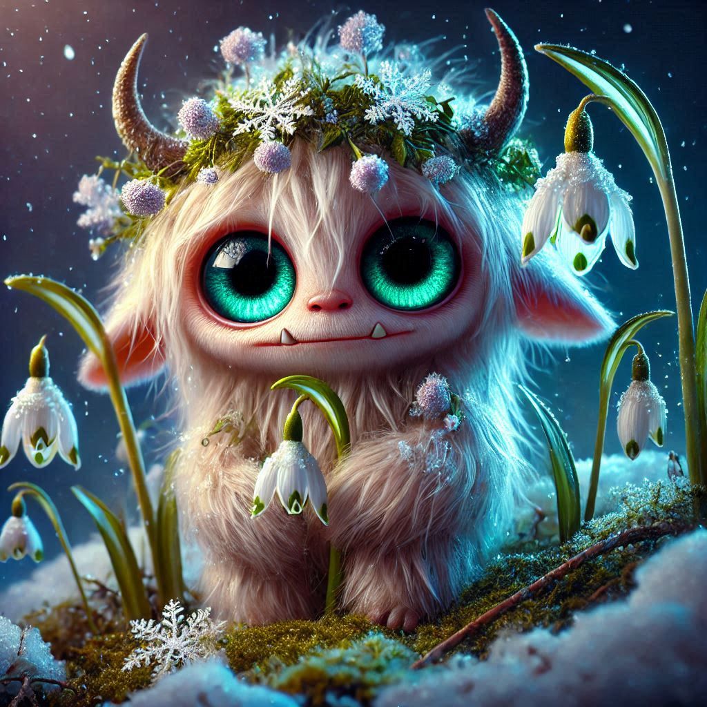 adorable fairy-tale fantasy creature portrait..