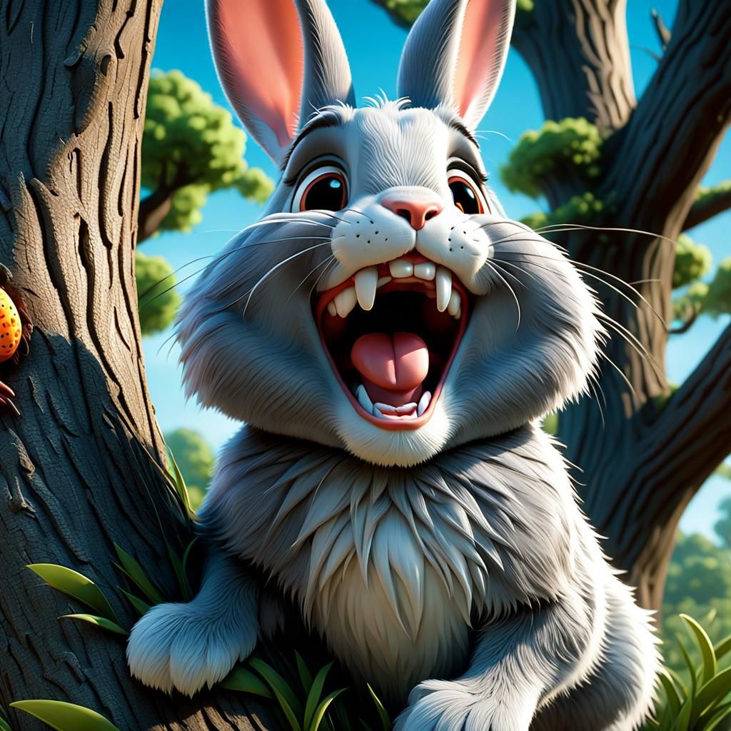 rabbit smiles