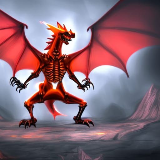 Skeleton dragon