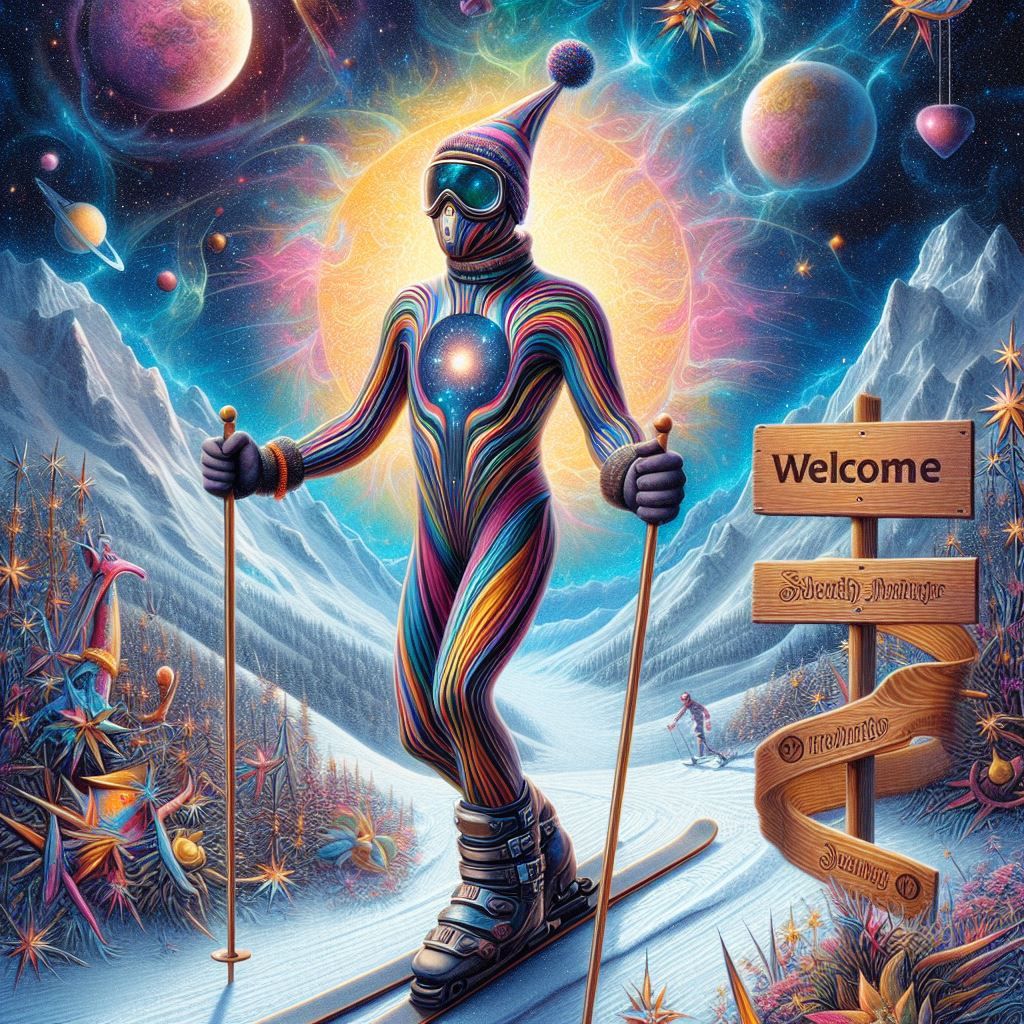 Un extraterrestre au ski