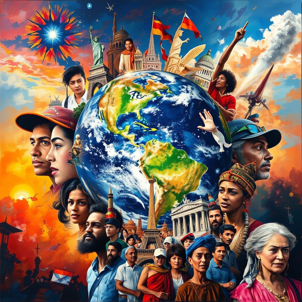 One World, One People  by @Cheshyr Pontchartrain