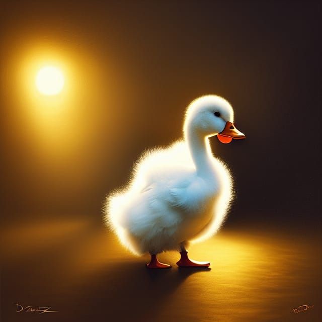 A duck in the spotlight