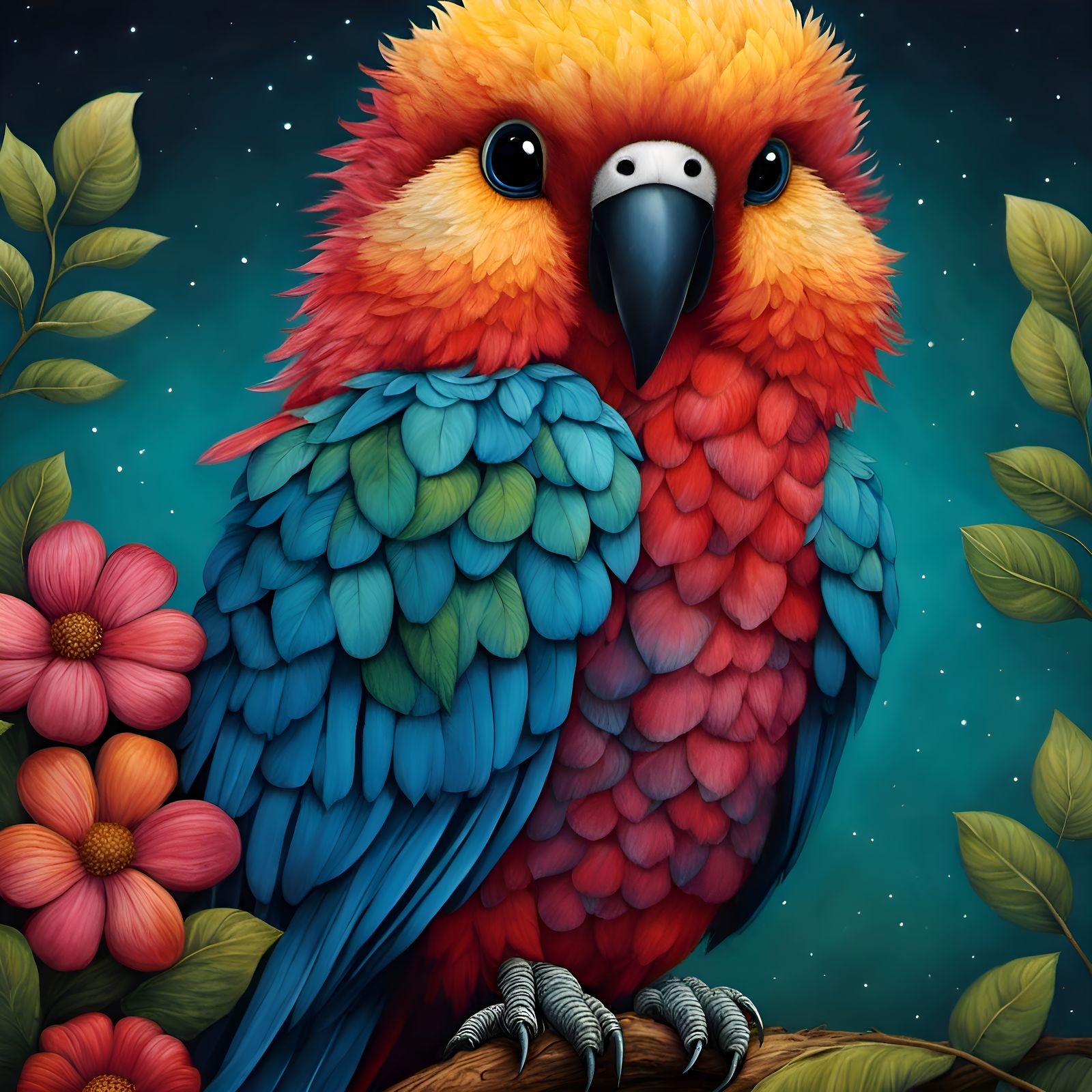 Adorable parrot baby by Andy Kehoe, Amanda Clark and Casey W...