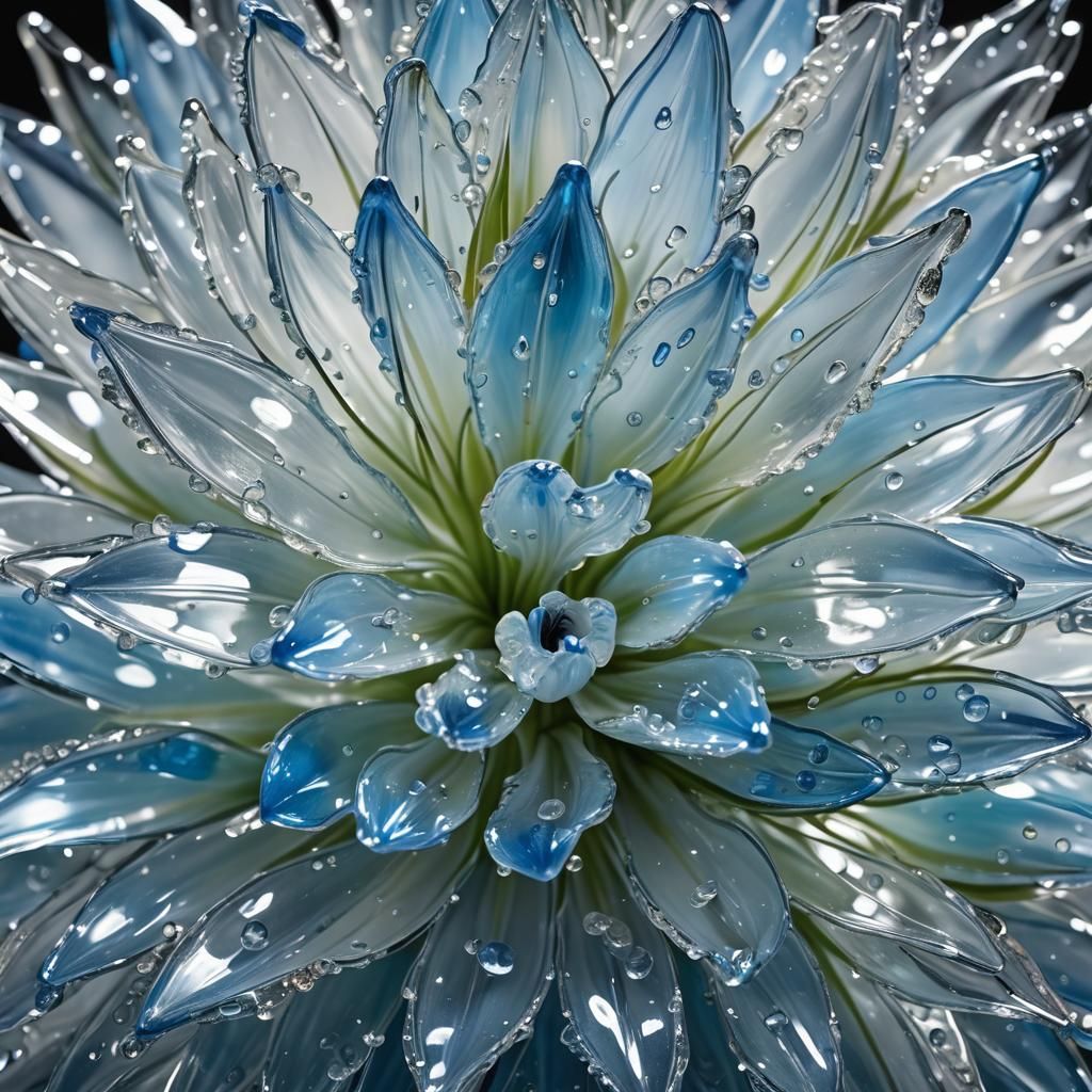 glass drops of perrywinkle