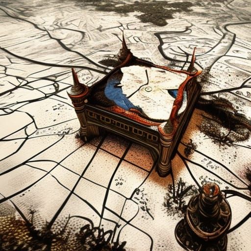 On the map - AI Generated Artwork - NightCafe Creator