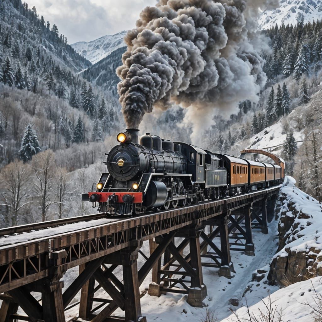 Winter Trains  by @Megan