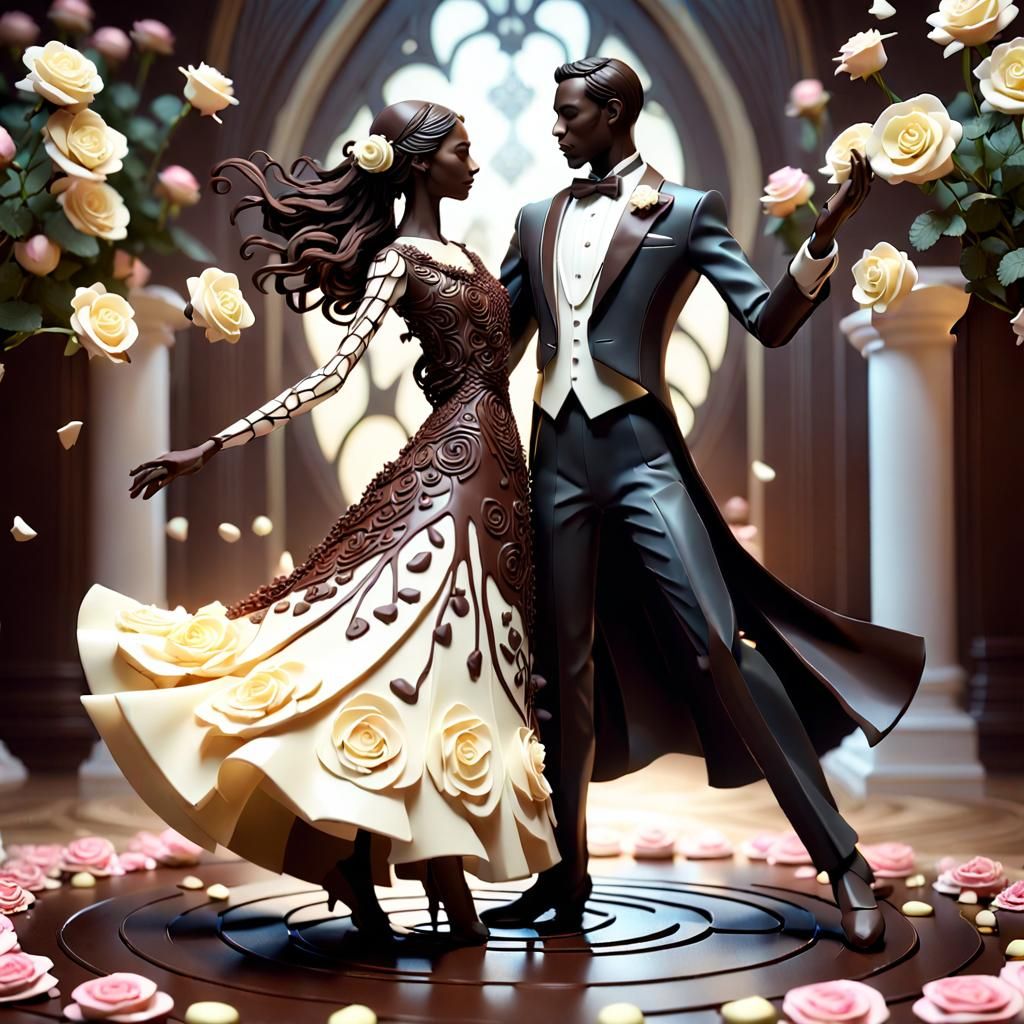 White And Dark Chocolate, The Combination Of Love  by @North Star Turquoise 