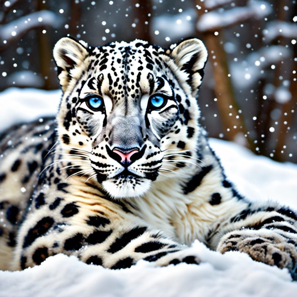 Kian the Snow Leopard  by @Znarf