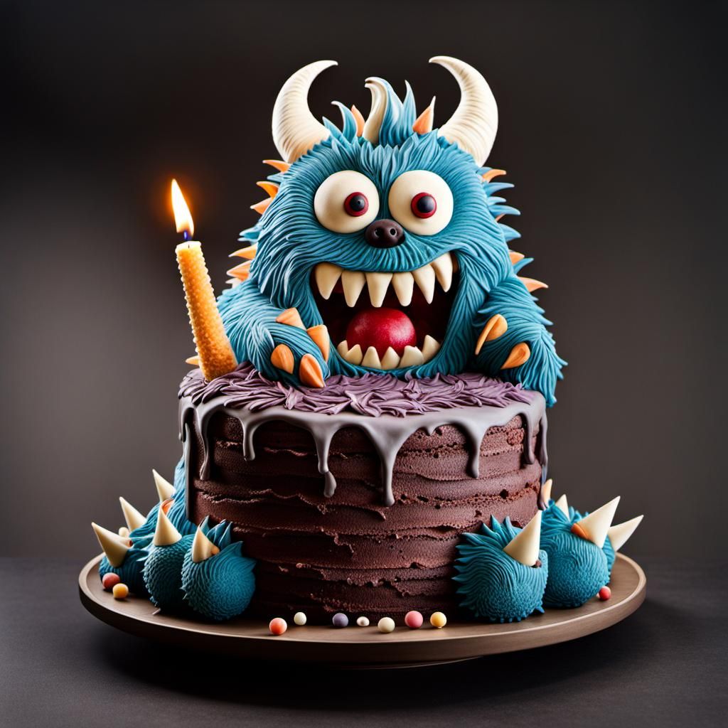 Cookie Monster First Birthday Cake - CakeCentral.com