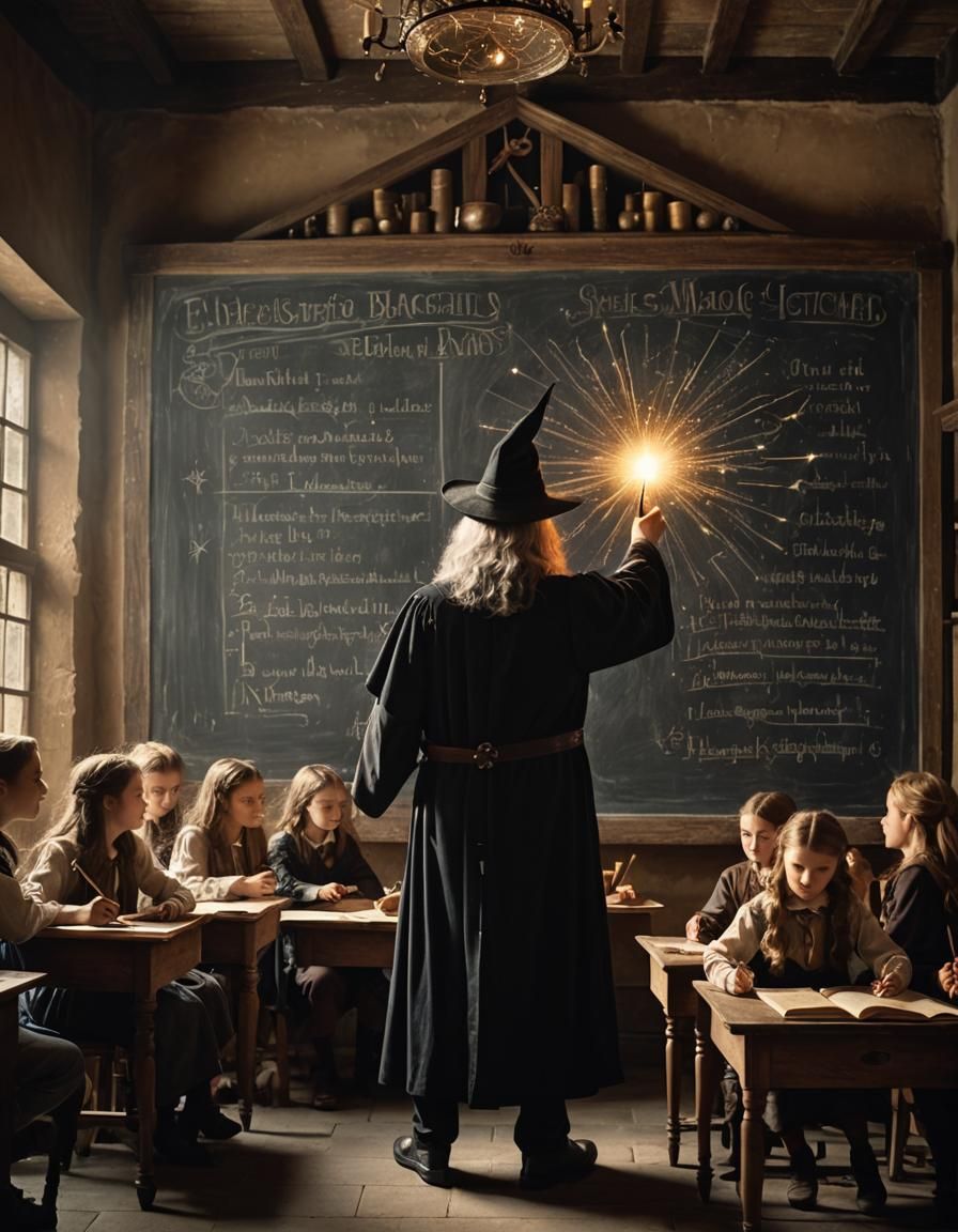 Wizard School  by @Robot K