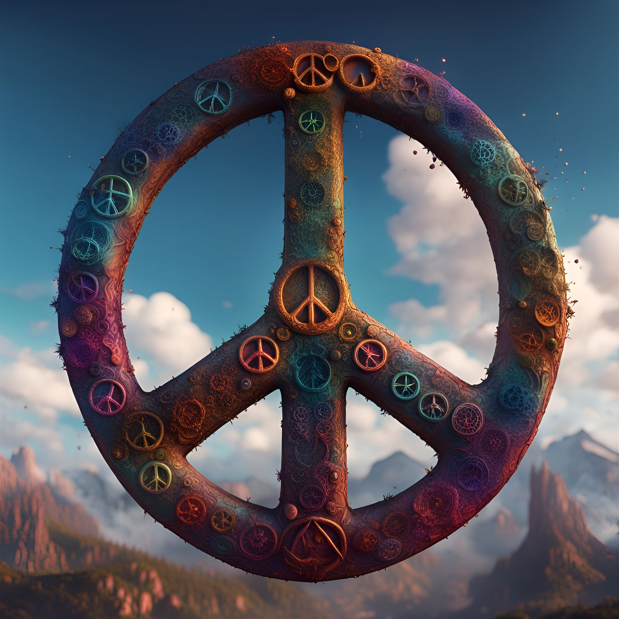 Peace Sign - AI Generated Artwork - NightCafe Creator