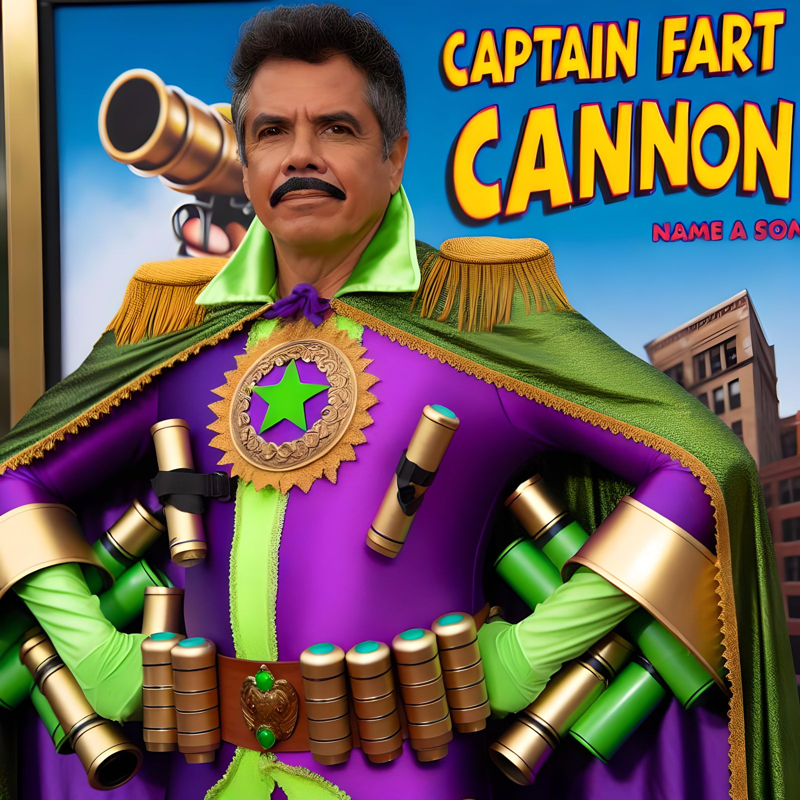 Captain Fart Cannon! - AI Generated Artwork - NightCafe Creator