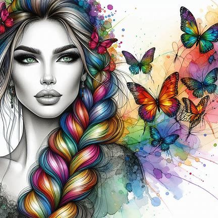 Rainbow Braids #2