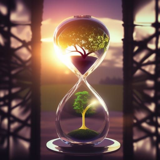 Tree of life in an hourglass