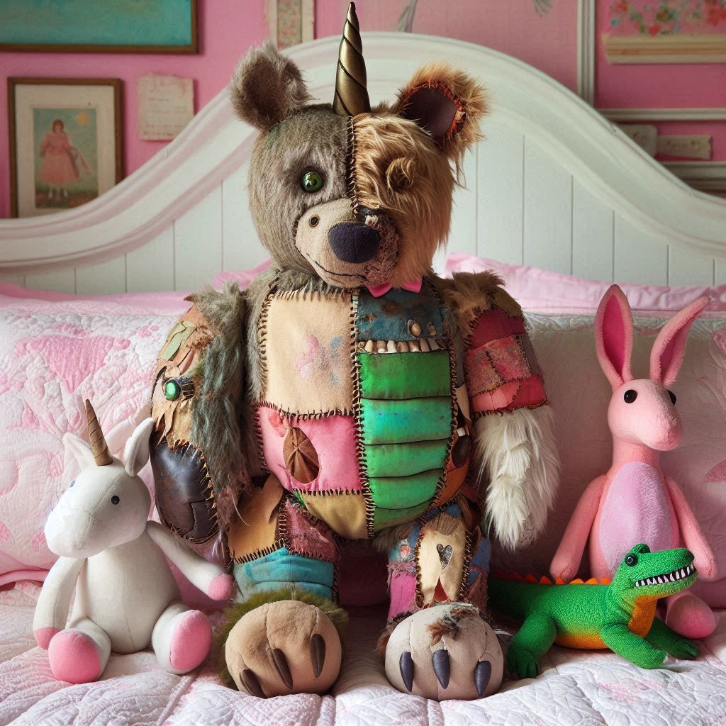 Franken-stuffie. As Melissa's favorite, other stuffies were ...