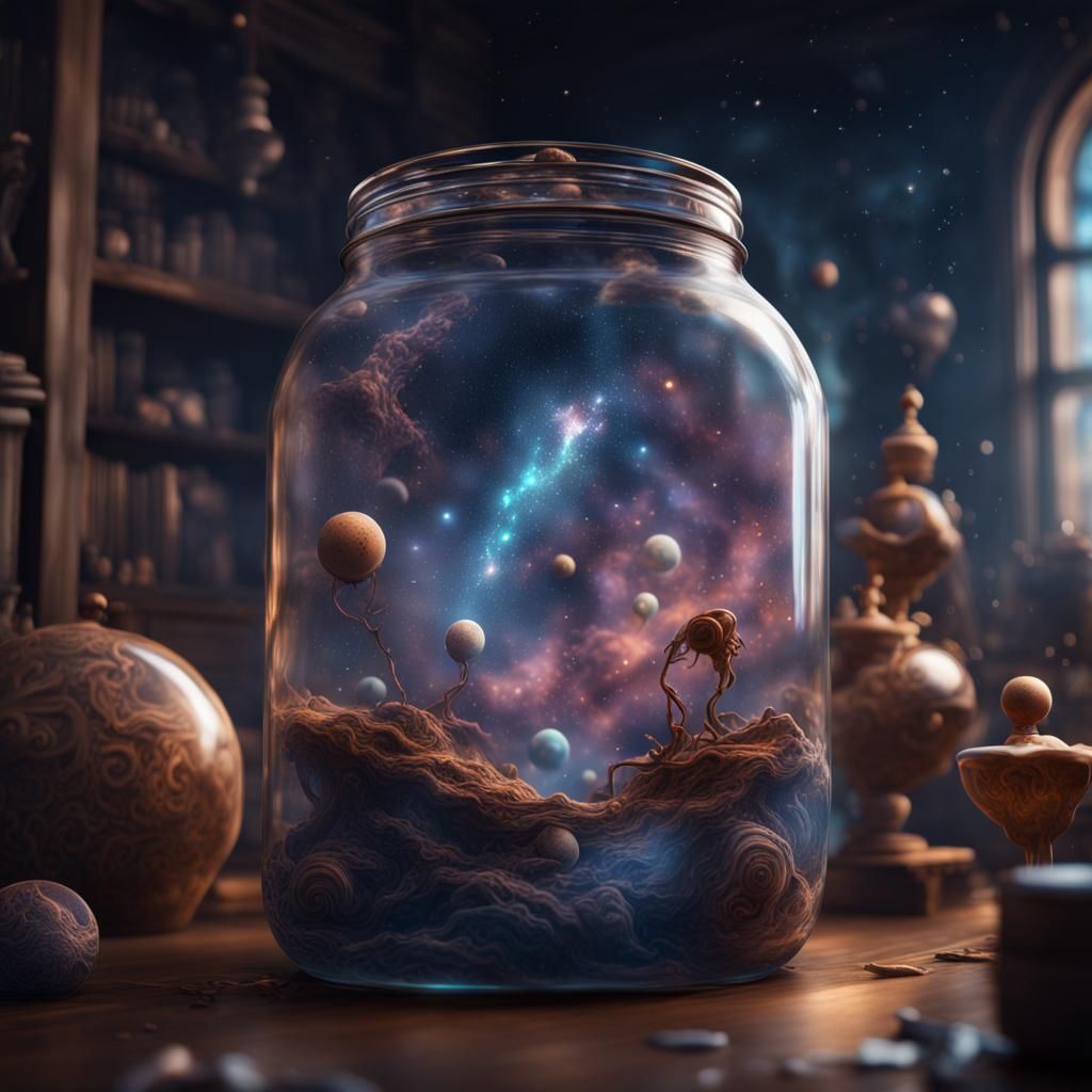the universe trapped in a jar