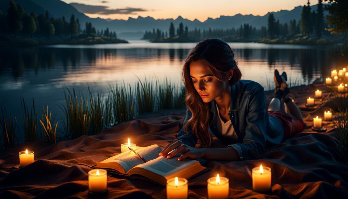 Reading in summer  by @DeliaPeabody