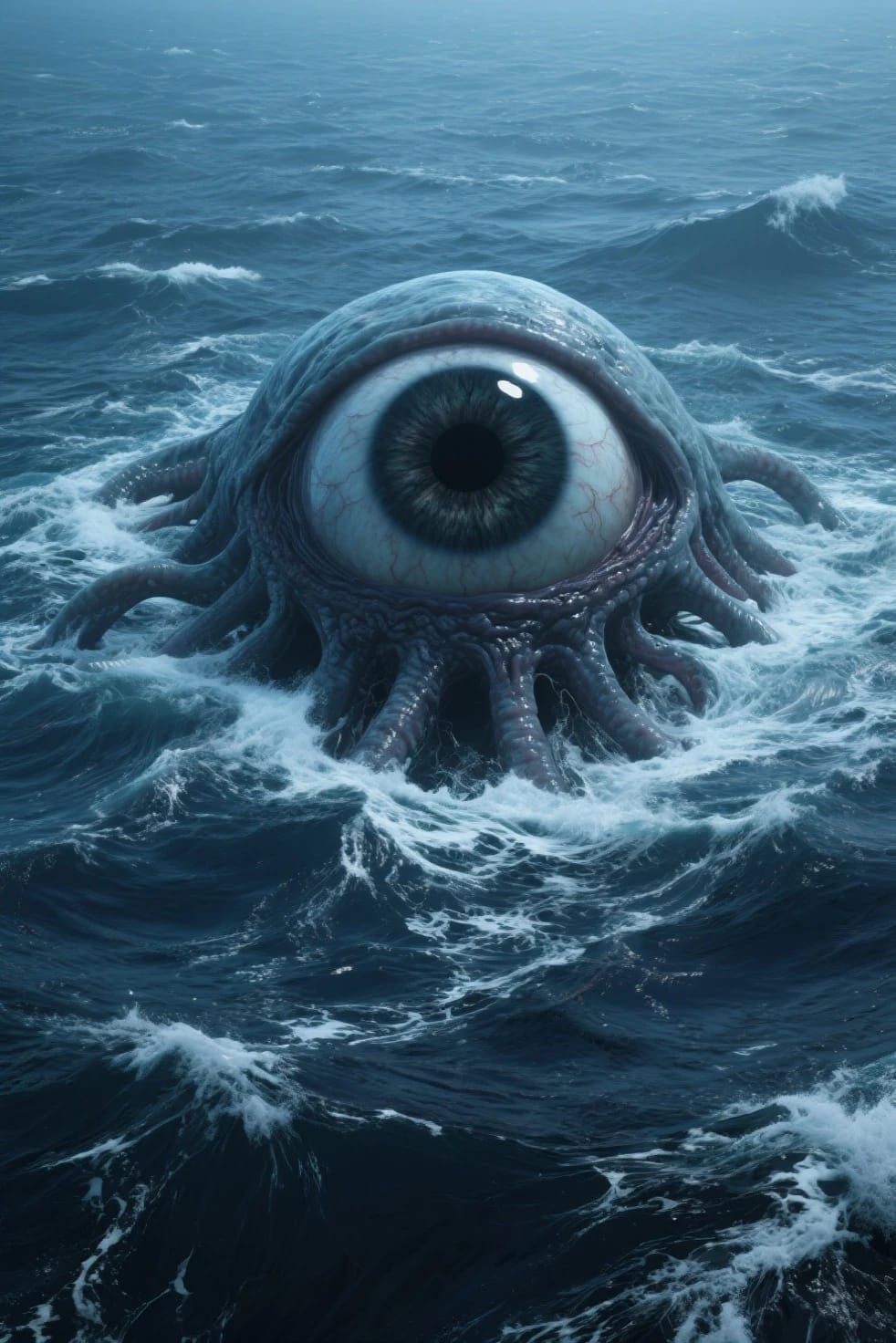 Creepy creations I just made of a real life style Cthulhu eye staring into your soul