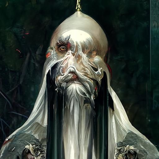 Portrait of a regal Demon Patriarch by Greg Rutkowski, Gerald Brom, and ...