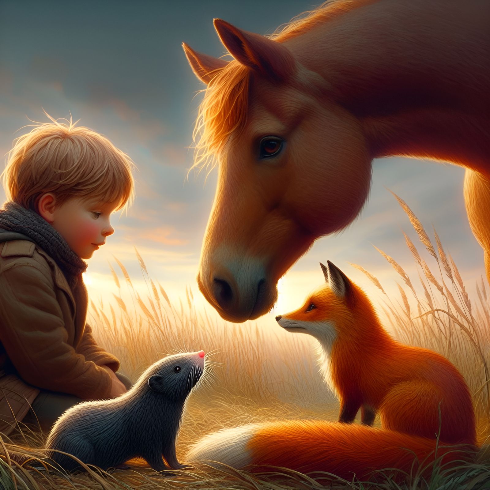 Serenity in Friendship: A Tribute to 'The Boy, the Mole, the Fox, and the Horse' by Charlie Mackesy.