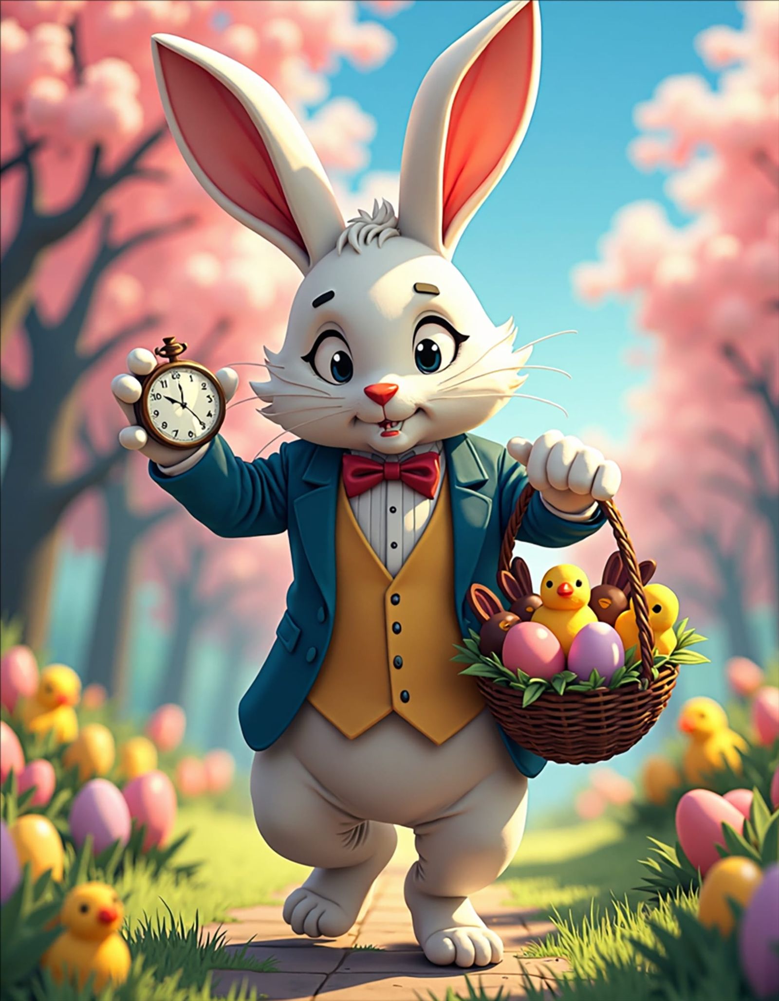 The White Rabbit as the Easter Bunny