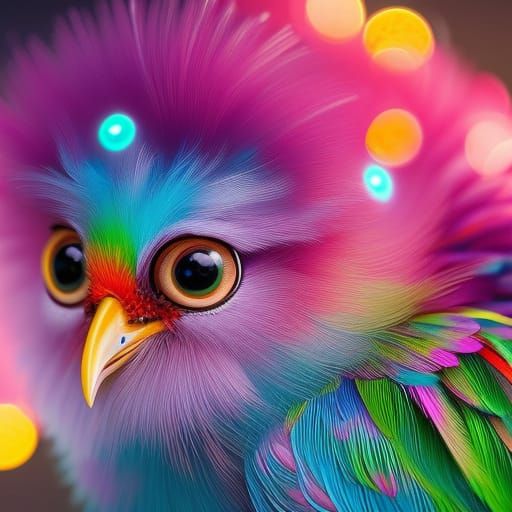 Neon bird - AI Generated Artwork - NightCafe Creator