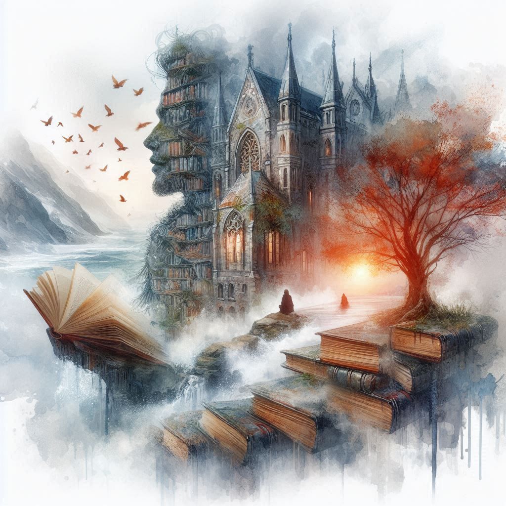 Books are at home. In stone bindings Human destinies