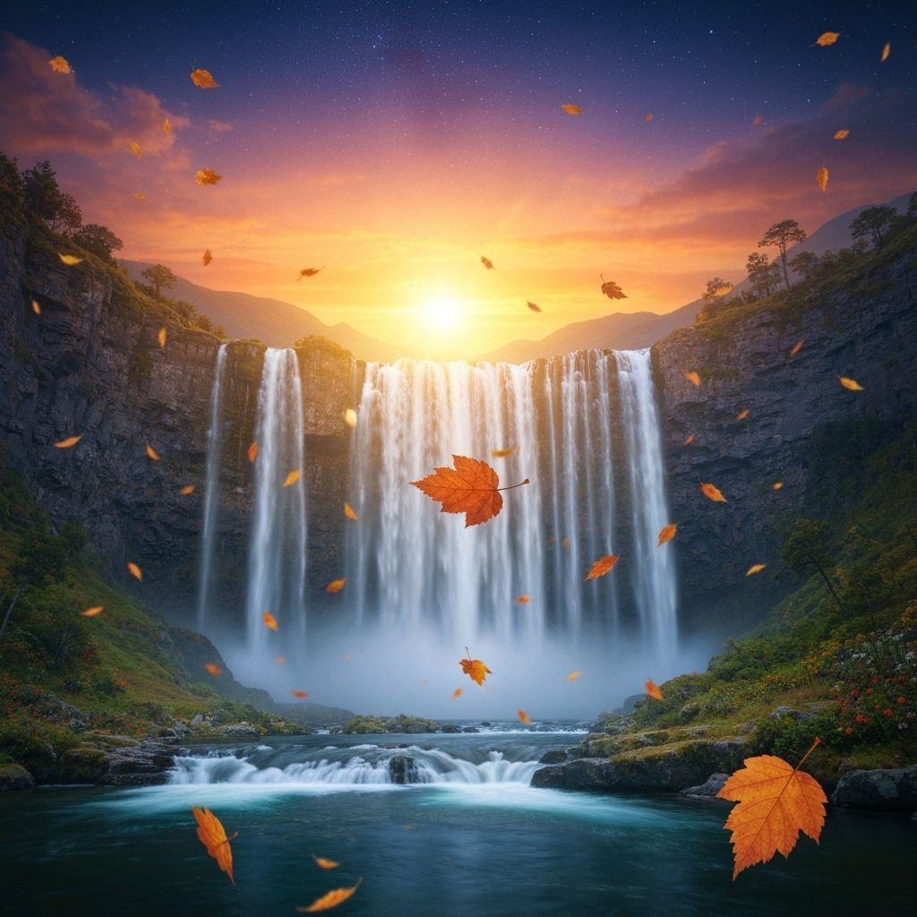 Autumn Waterfall