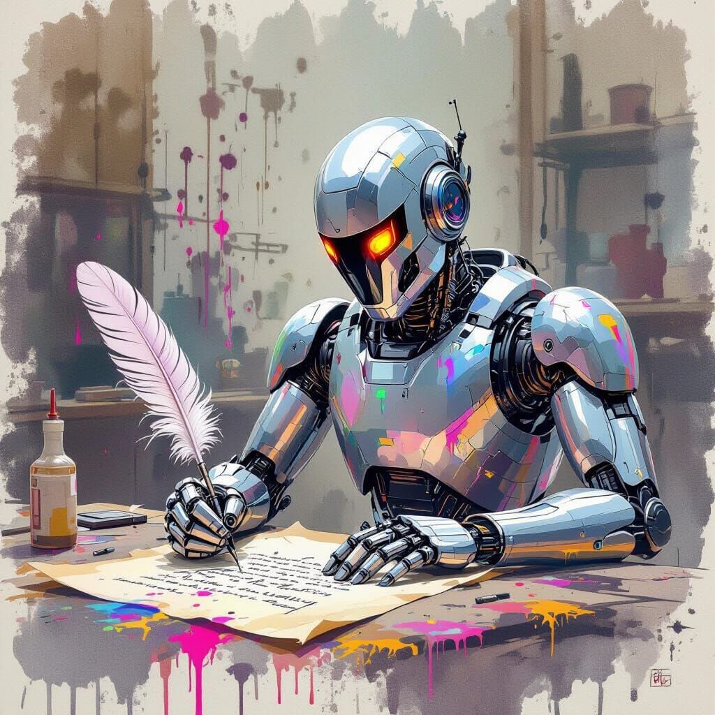 Robot Scribe
  by @HeftyHill