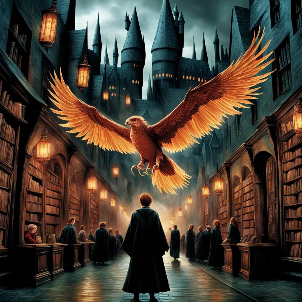 The book cover of Harry Potter and the Order of the Phoenix....
