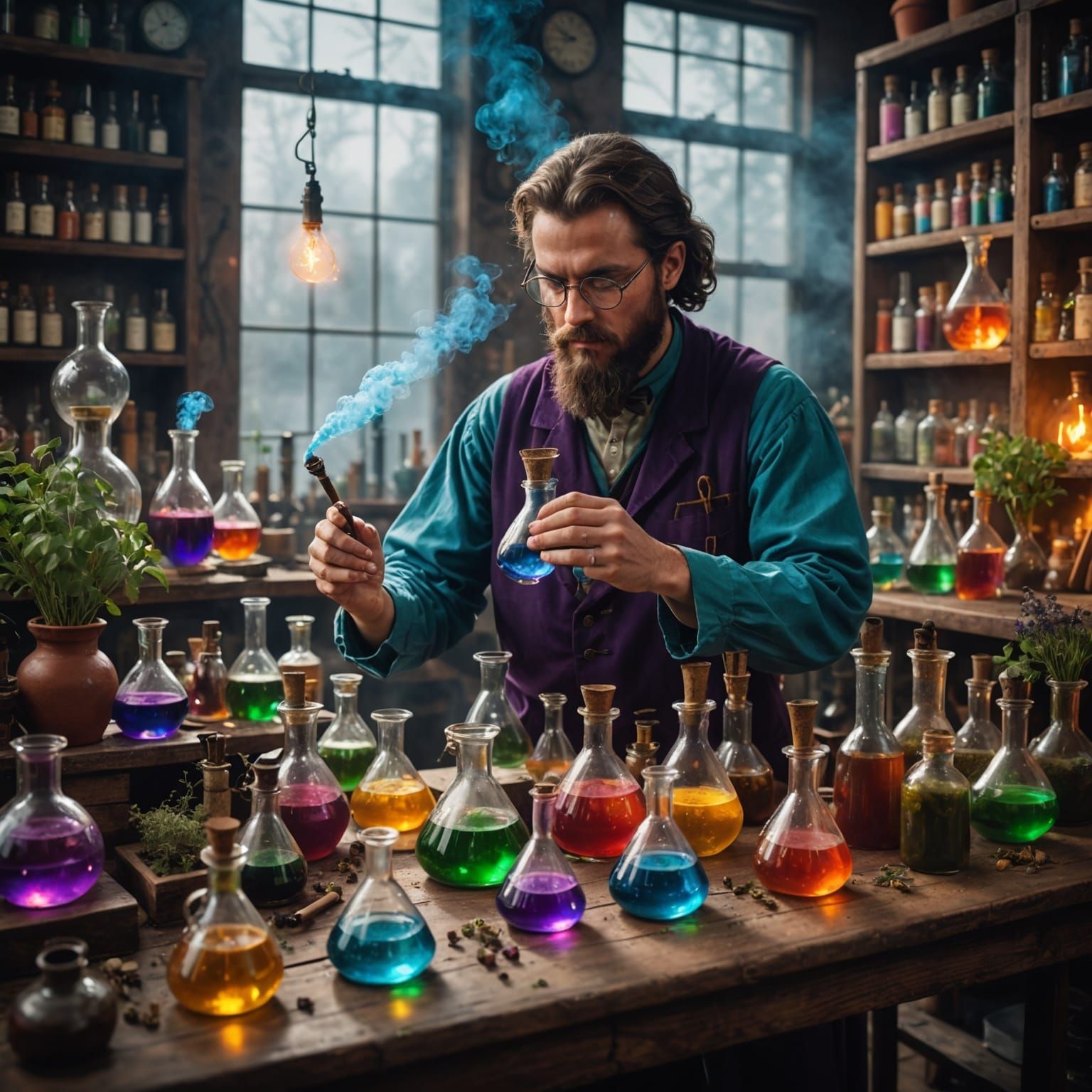 A magic potion alchemist