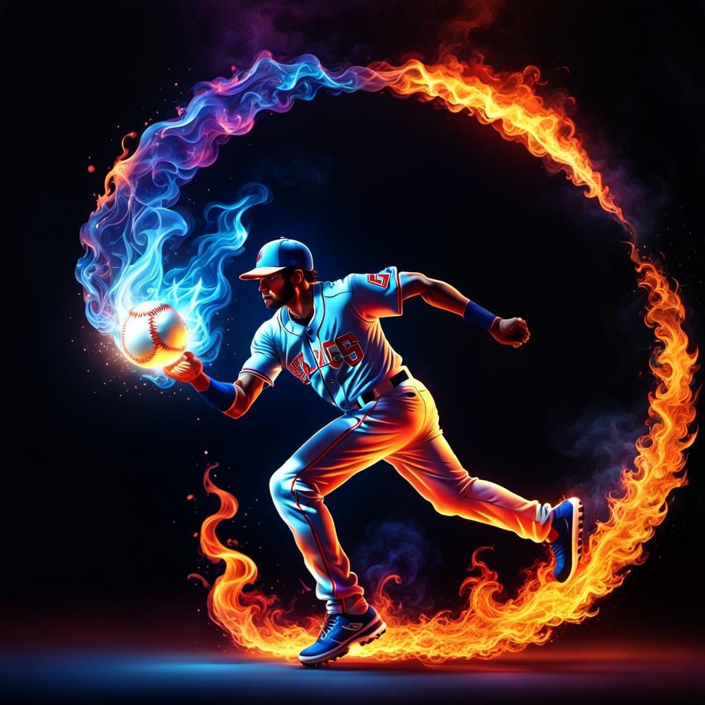 baseball player   by @Vaclava