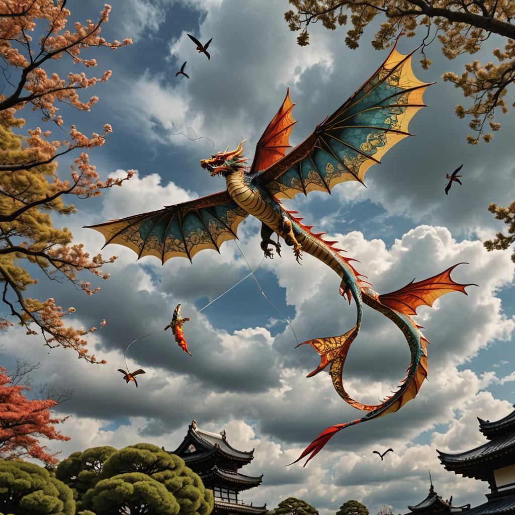 The Dragon Kite.  by @Omimimo