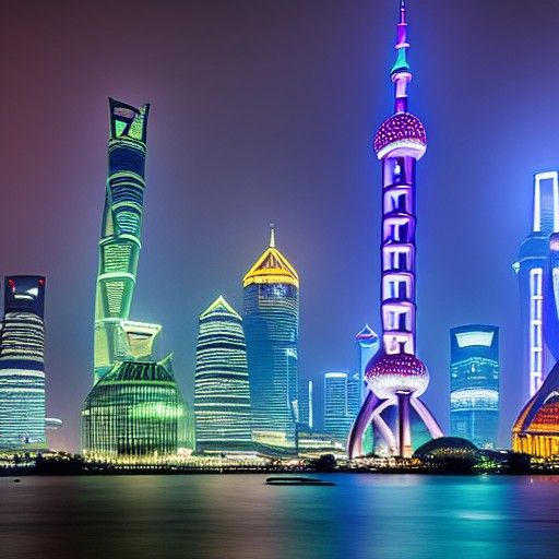 Neon skyline