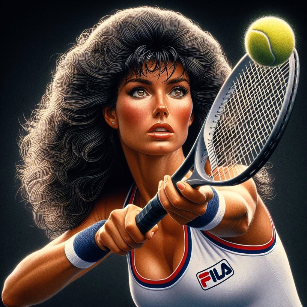 80s Italian Tennis Fashion 💙 - AI Generated Artwork - NightCafe Creator