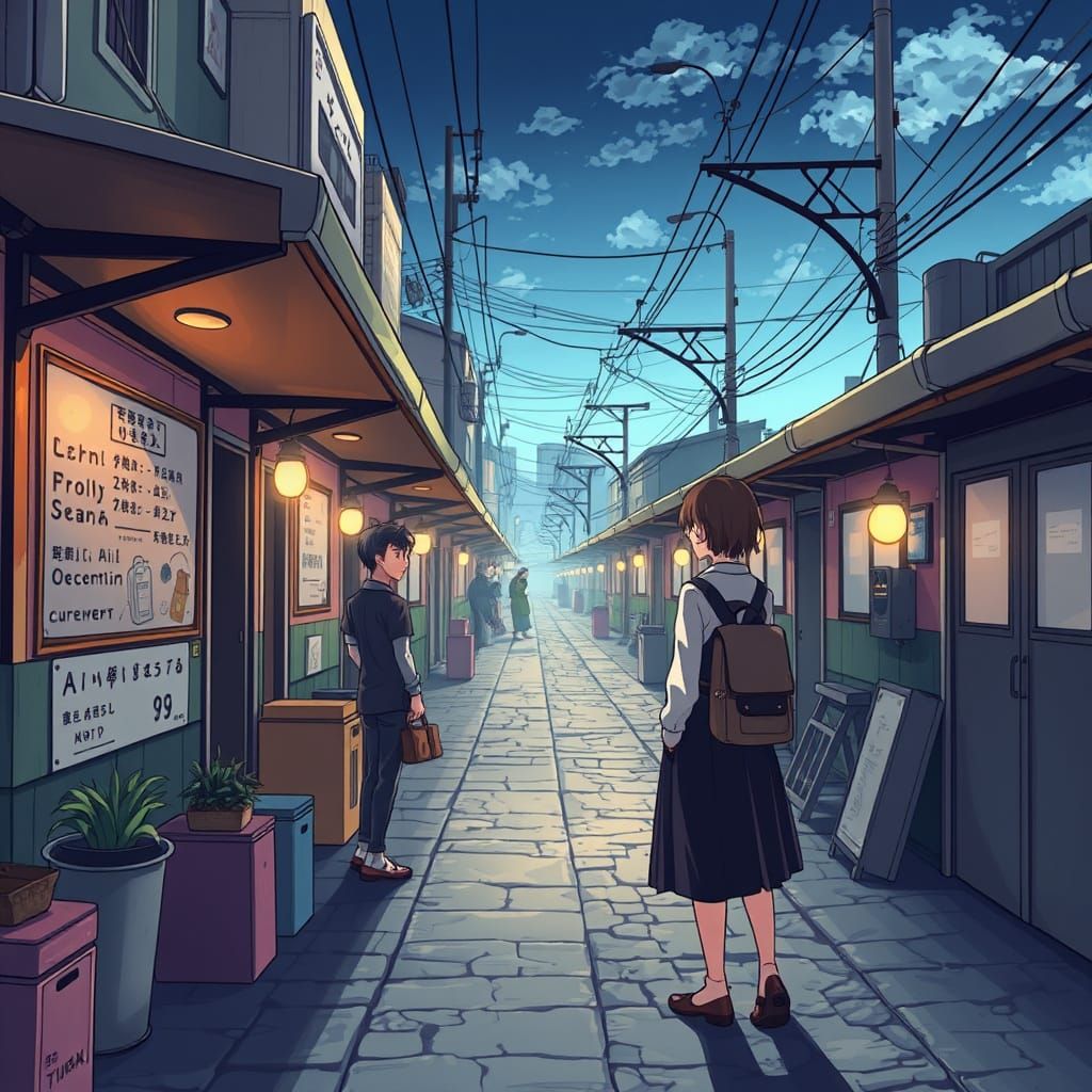 Asian Feast in Anime Style by Studio Trigger