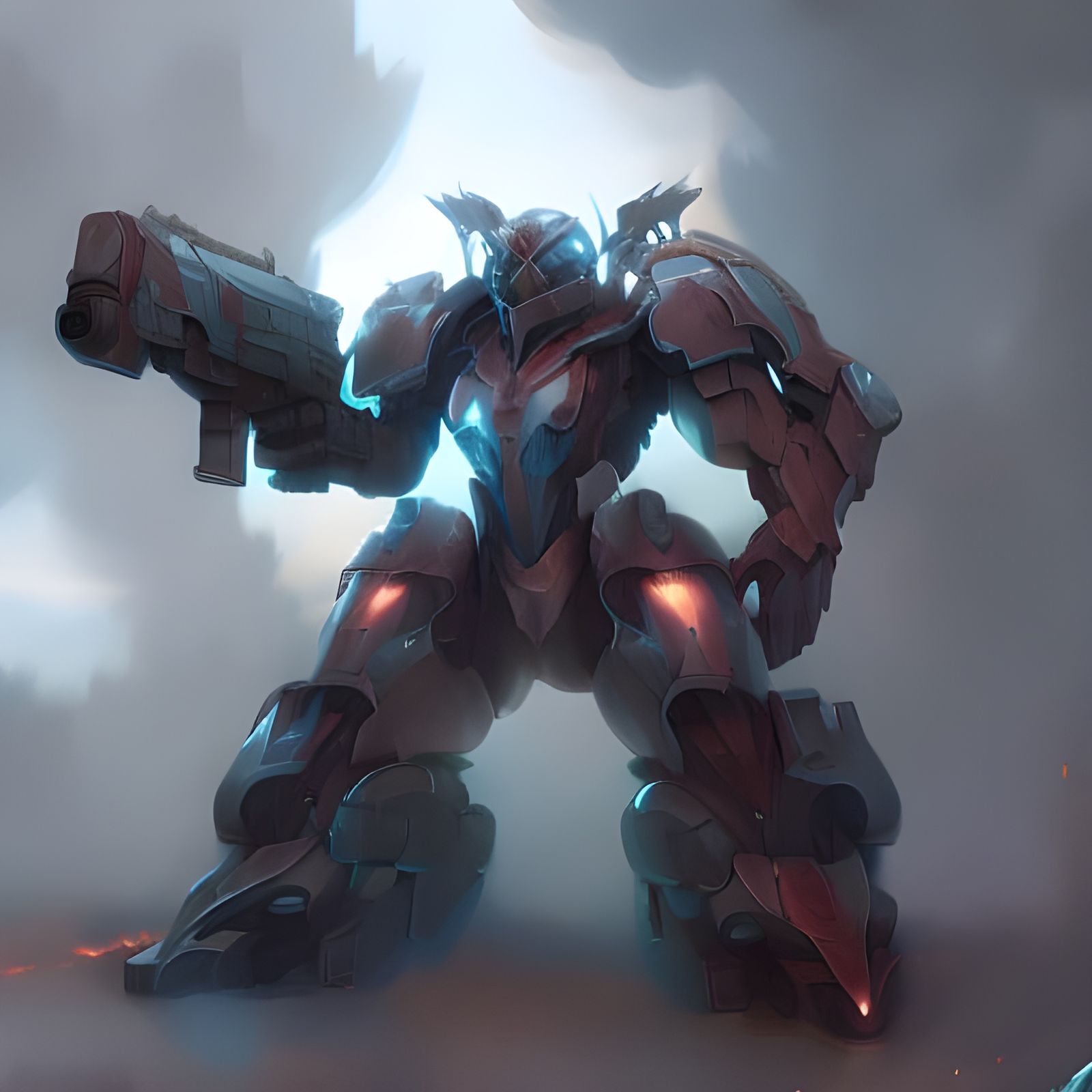 Grunt Mecha Ai Generated Artwork Nightcafe Creator