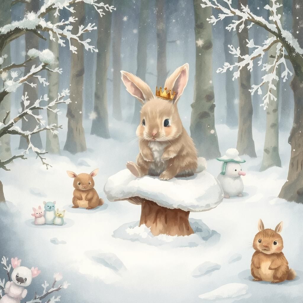 Snow rabbit and friends