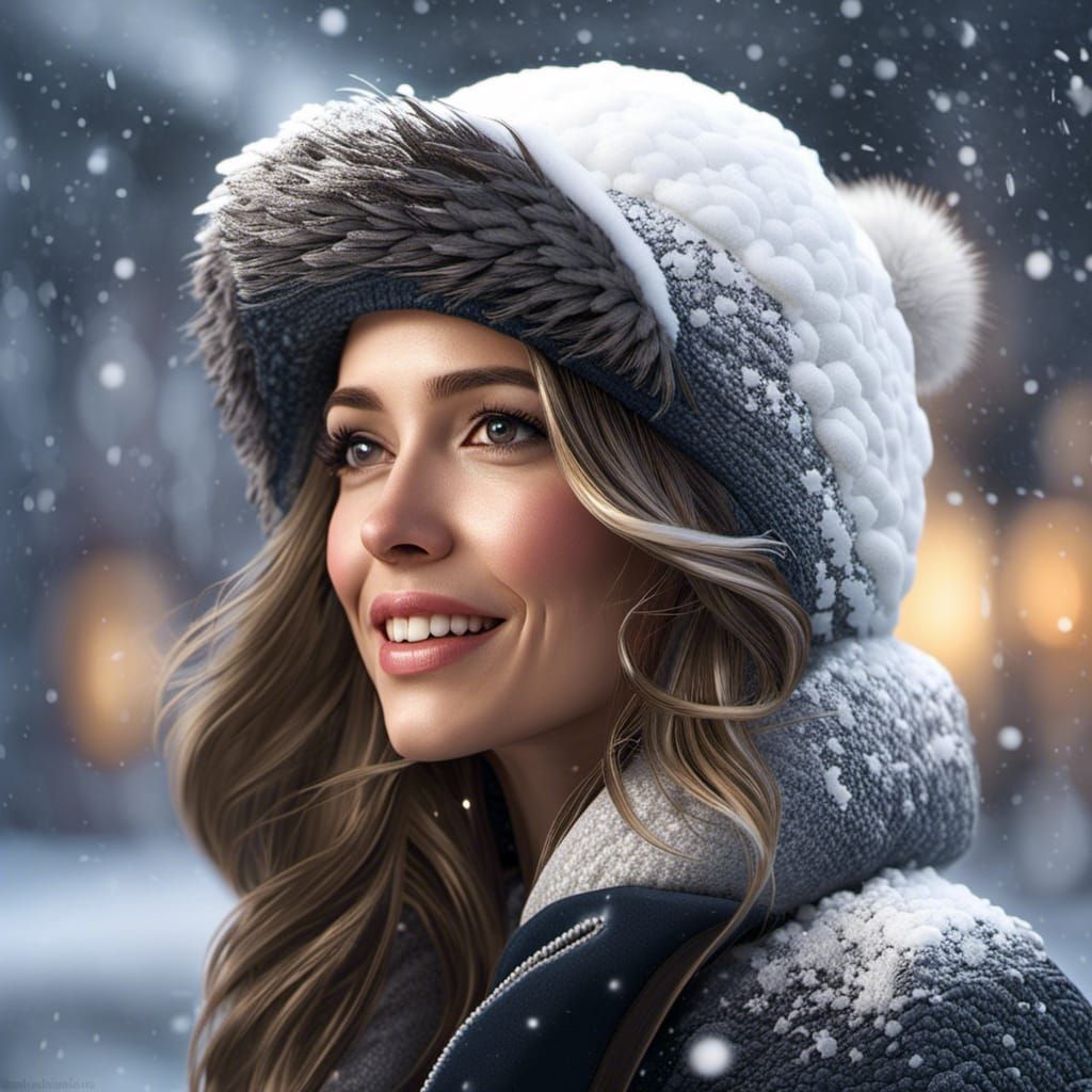 snowy portrait  by @Chirminth