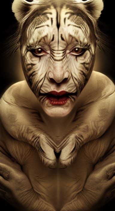 Tiger Lady - AI Generated Artwork - NightCafe Creator